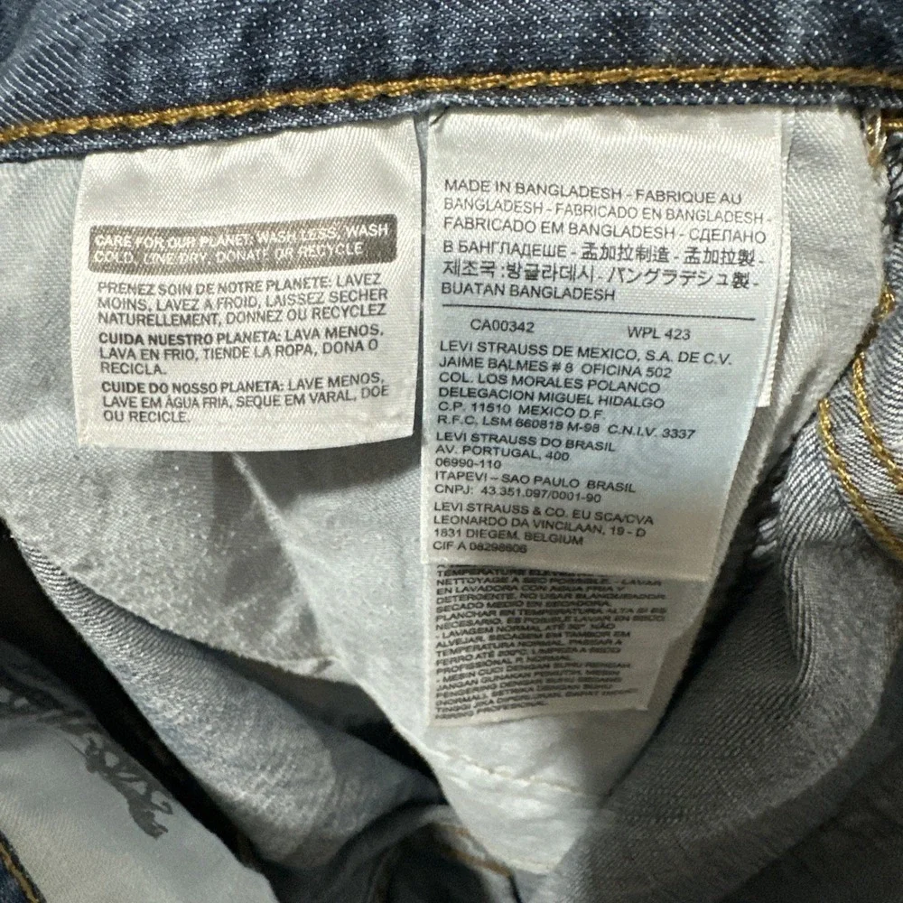 Levi's 527 Slim Bootcut‎ Jeans Men's 30 Blue Medium Wash Stretch Denim Whiskers